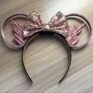 Custom Pink Magic Kingdom Castle Ears Headband